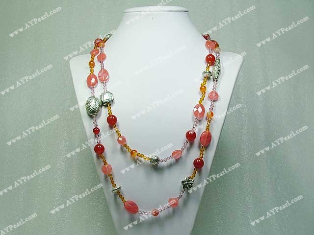 cerise collier agate quartz