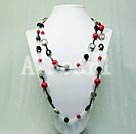 crystal agate blood stone necklace