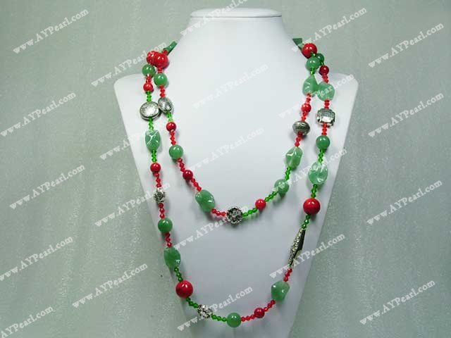 aventurine blood stone necklce