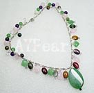 Wholesale aventurine agate rose quartz necklace