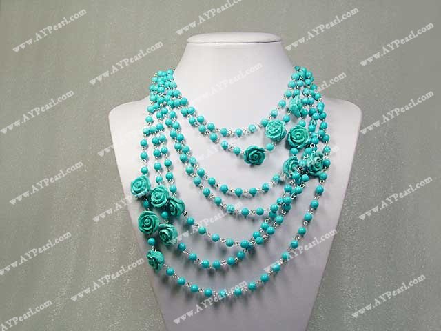 Wholesale Turquoise Jewelry-blue turquoise necklace