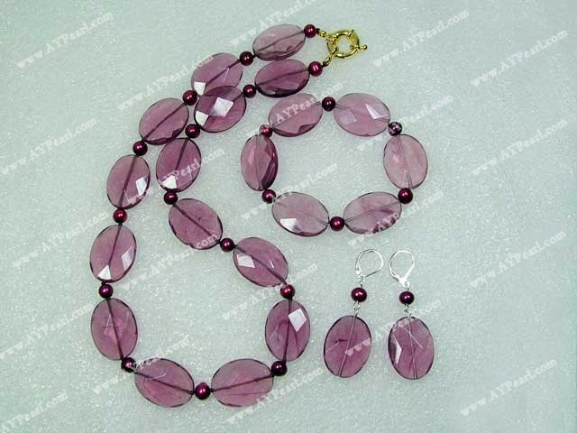 Crystal Jewelry Wholesale-pearl crystal set