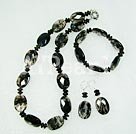 smoky quartz set