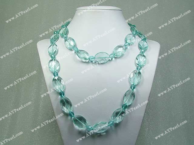 blue crystal necklace