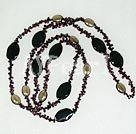 garnet agate necklace