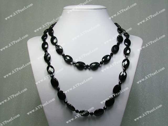 black crystal necklace