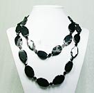 black agate necklace