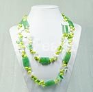 aventurine pearl crystal necklace