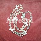 Wholesale pearl shell crystal necklace