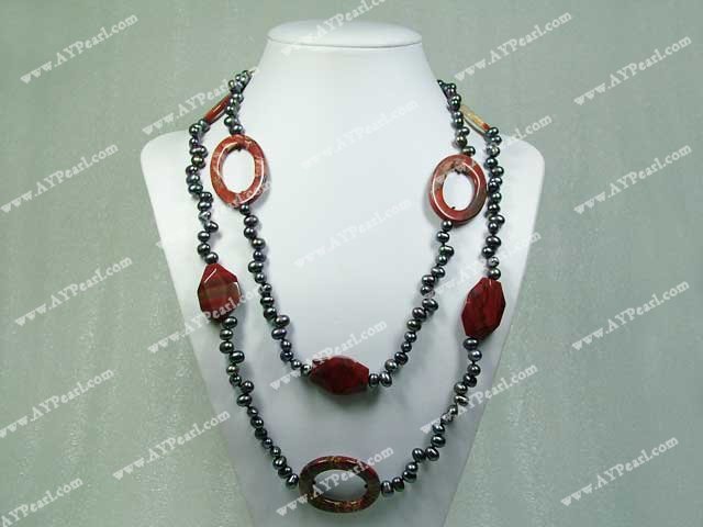 pearl gem necklace