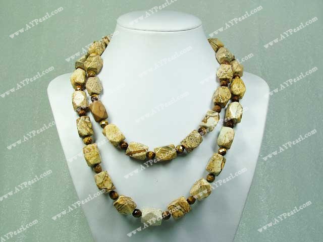 picture jasper necklace