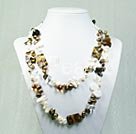 tiger eye pearl necklace