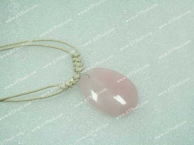 rose quartz necklace
