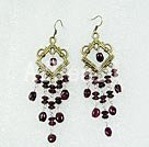 Wholesale garnet earring