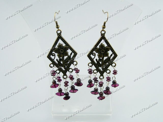 garnet earring