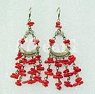 coral earring
