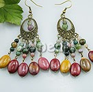 Wholesale Gemstone Earrings-agate opal earrings