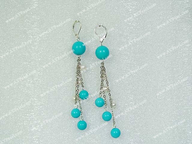 Boucles d'oreilles turquoise