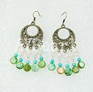 Boucles d'oreilles turquoise perle