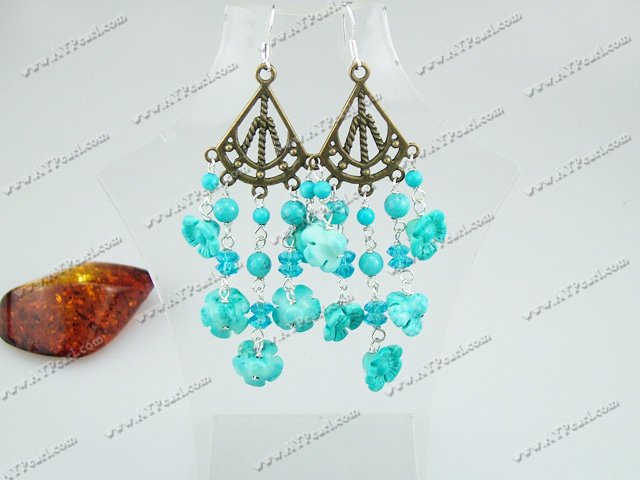 Boucles d'oreilles turquoise