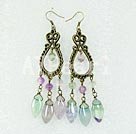 Wholesale earring-rainbow fluorite earrings