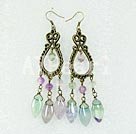 rainbow fluorite earrings