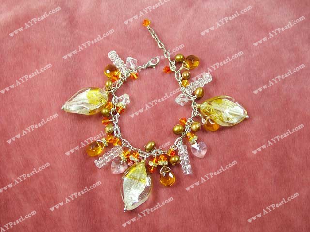Crystal Pearl farbige Glasur Armband