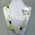 jade black lip shell necklace