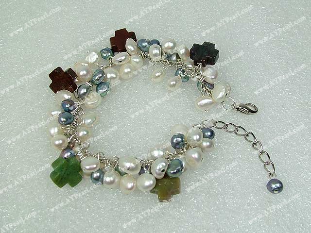 pearl agate bracelet