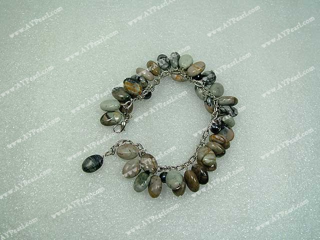 stone pearl bracelet