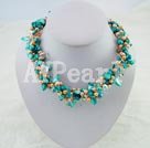 pearl crystal necklace