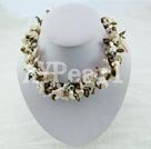 pearl crystal necklace