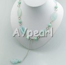 Wholesale Gemstone Jewelry-blue agate necklace