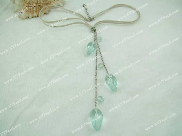 Wholesale Crystal Jewelry-blue crystal necklace