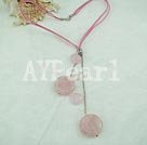 Wholesale rose quartz necklace