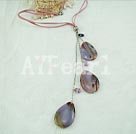 purple agate necklace