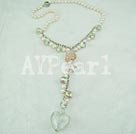 pearl colored glaze necklace
