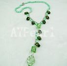 pearl colored glaze necklace