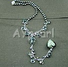 pearl colored glaze necklace