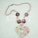 colored glaze pearl necklace