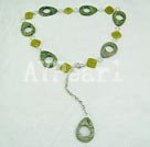 peridot gem necklace