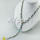 pearl crystal necklace