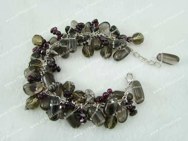 Wholesale Crystal Jewelry-garnet crystal bracelet