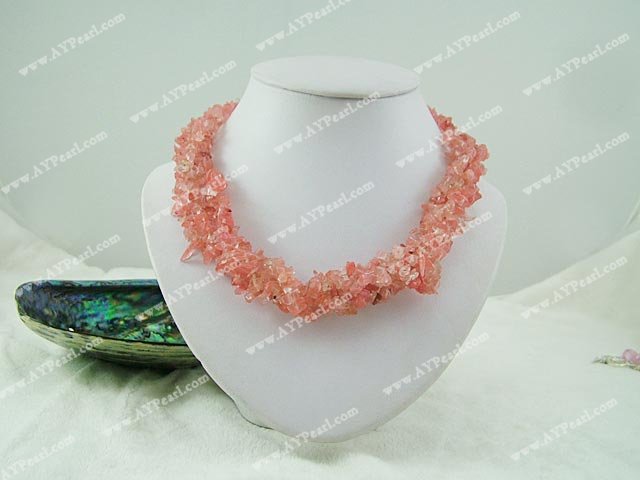 Wholesale Crystal Jewelry-cherry quartz necklace