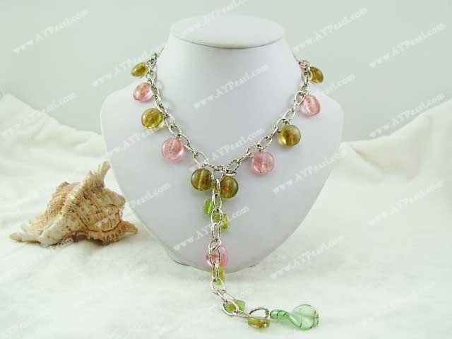 colored glaze necklace