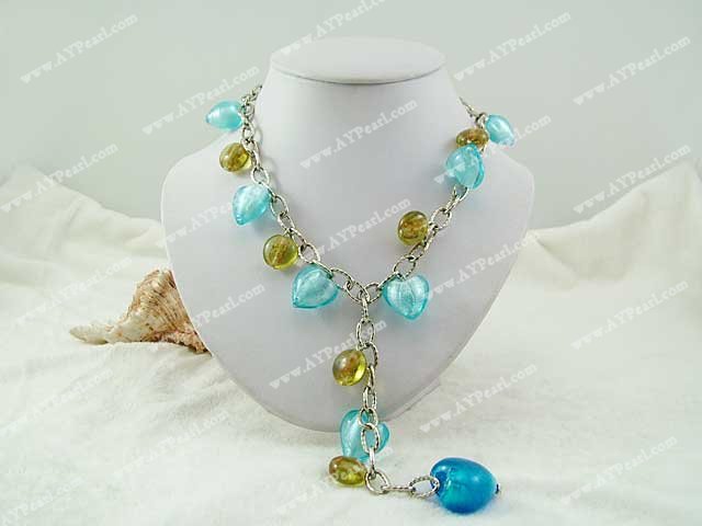 colored glaze necklace