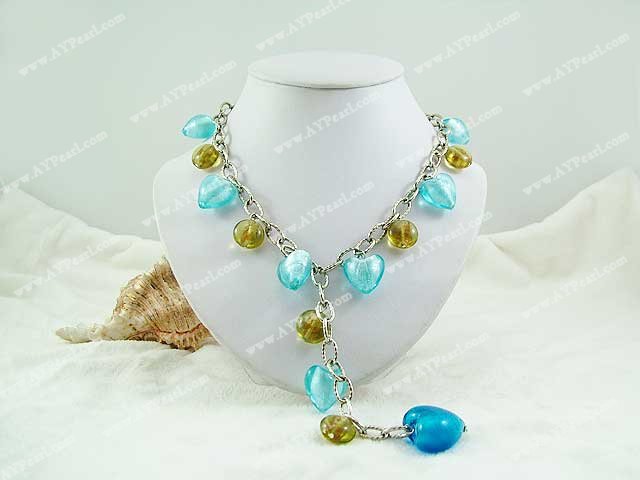 colored glaze necklace