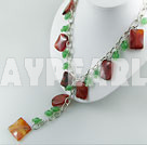 Wholesale agate aventurine necklace