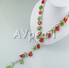 colored glaze necklace