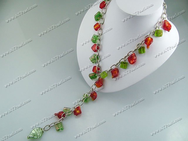 colored glaze necklace